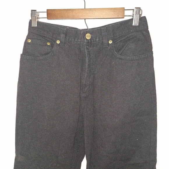 L.L. Bean Woman's Denim Pants in Black - Picture 2 of 10